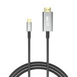 XO GB019 Typ-C zu HDMI Metall Adapter Kabel 1,8M