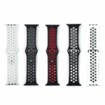 XO BT08B Zweifarbiges Silikonarmband mit Wellenmuster für iWatch 42/44/45/49mm