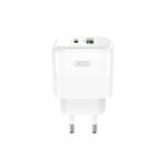 XO L137 (EU) PD20W/QC18W (1 USB-A + 1 USB-C) Schnellladegerät mit Lightning-Kabel
