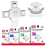 XO DK04 USB2.0 4-in-1 Lightning Flash-Disk